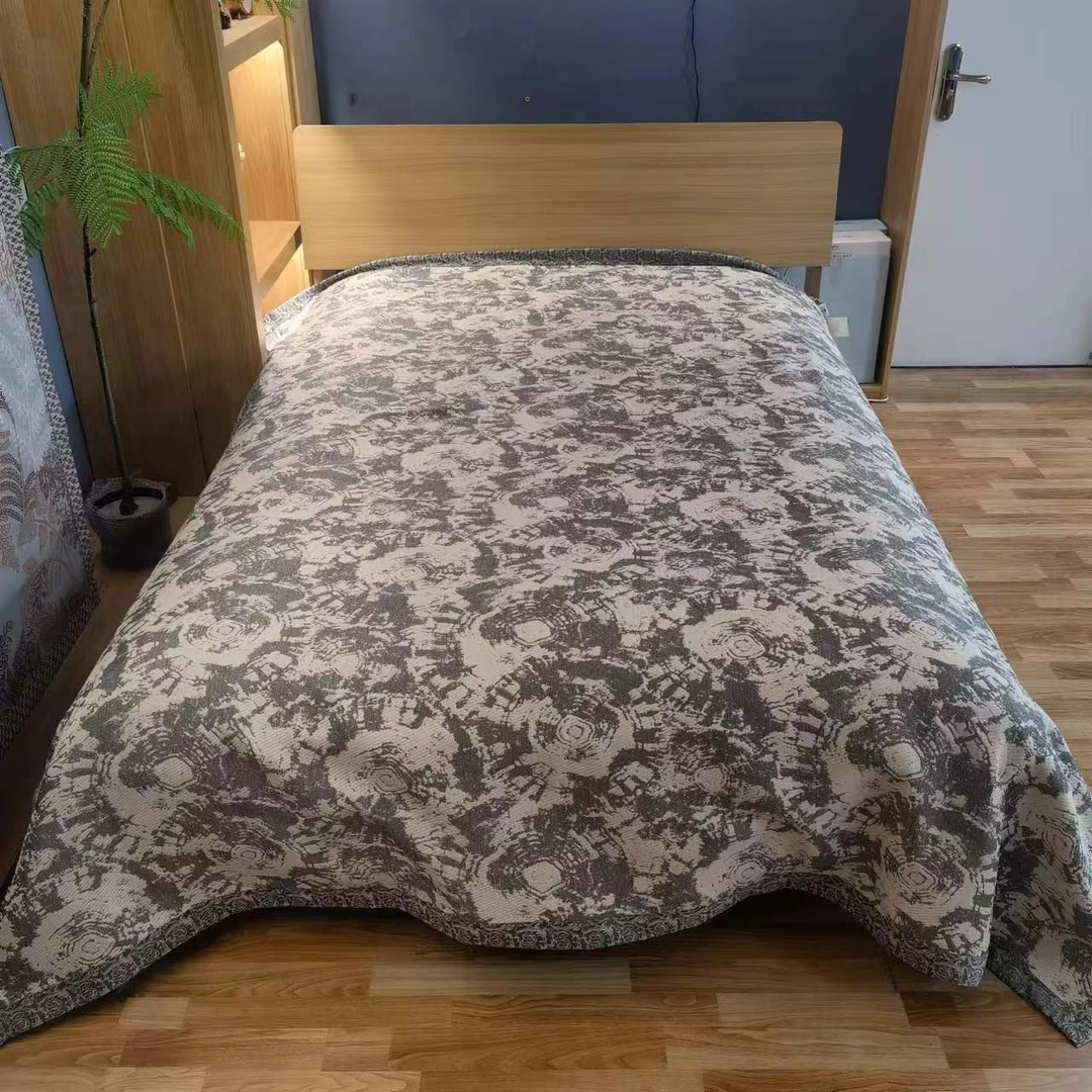 【Q斑斓】200-230cm可铺可盖多层纱布亲肤通用凉席高端床盖