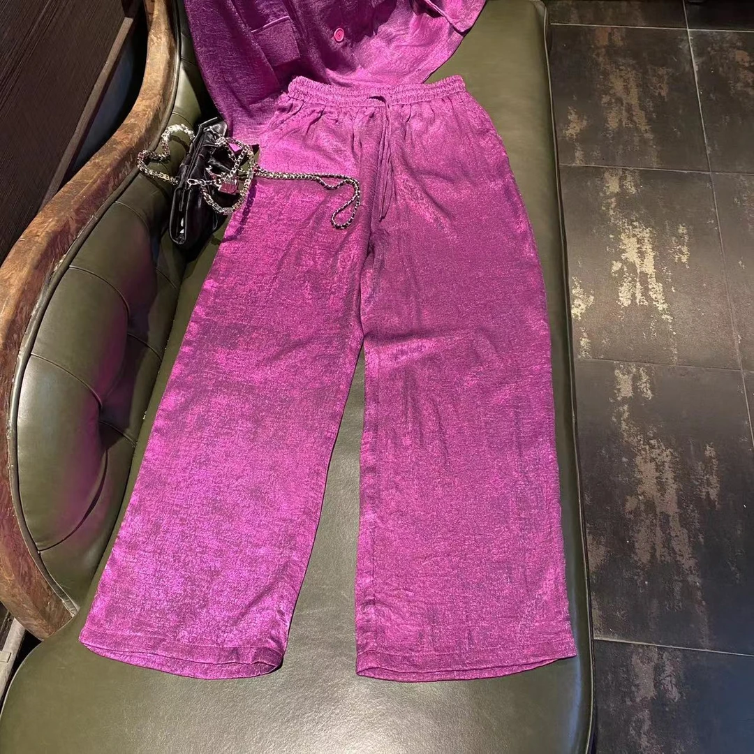 夸张家（夸张设计）时尚百搭小众款轻奢休闲春夏新品宽松休闲阔腿裤