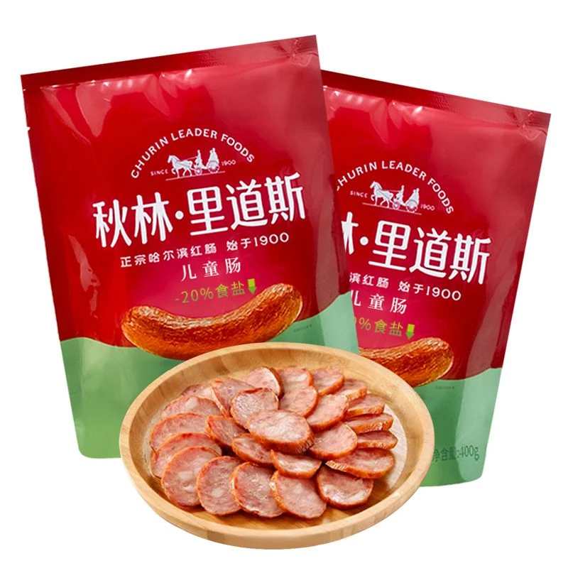 秋林里道斯减盐20%红肠400g泡面搭档