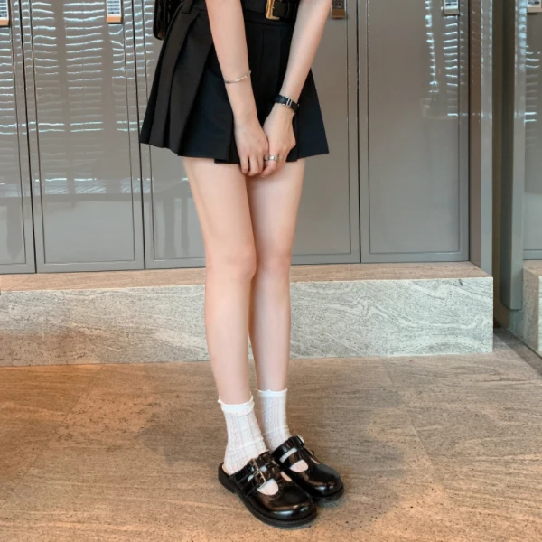 【小蛋黄推荐】半岛日记~圆头一脚蹬平底懒人包头拖鞋E4102003