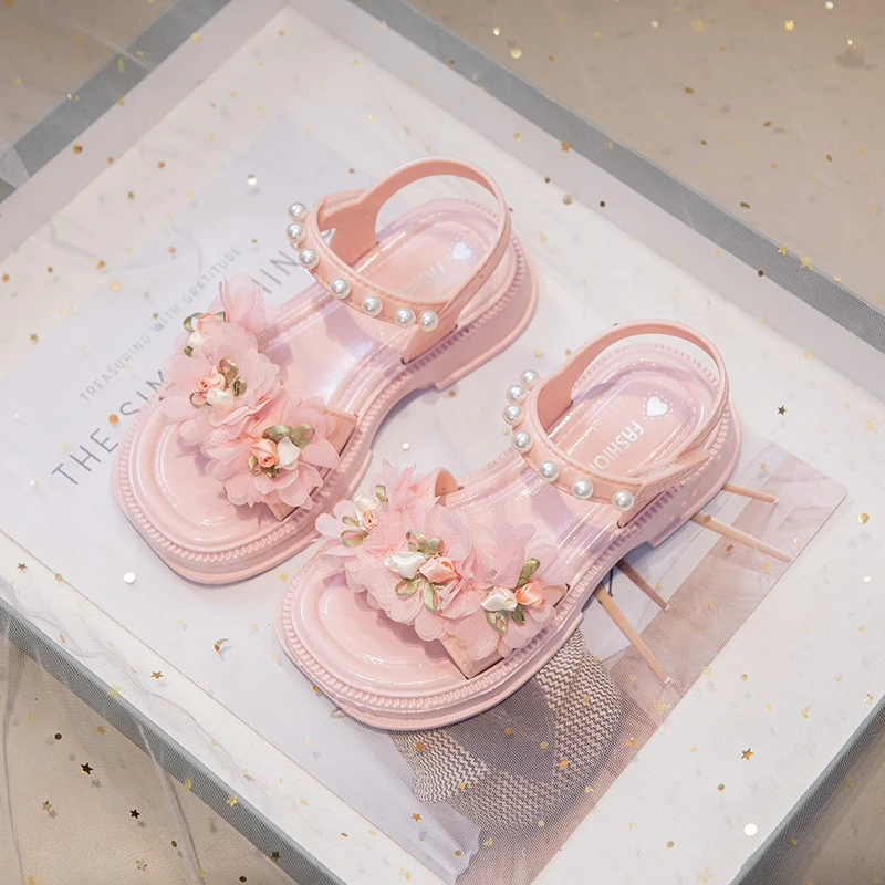 女童凉鞋夏款2024新款儿童鞋子公主鞋女孩水晶鞋软底夏季女宝爆款