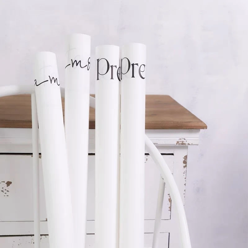 简约网红纸鲜花花束包装纸英文字母黑白印花包花纸