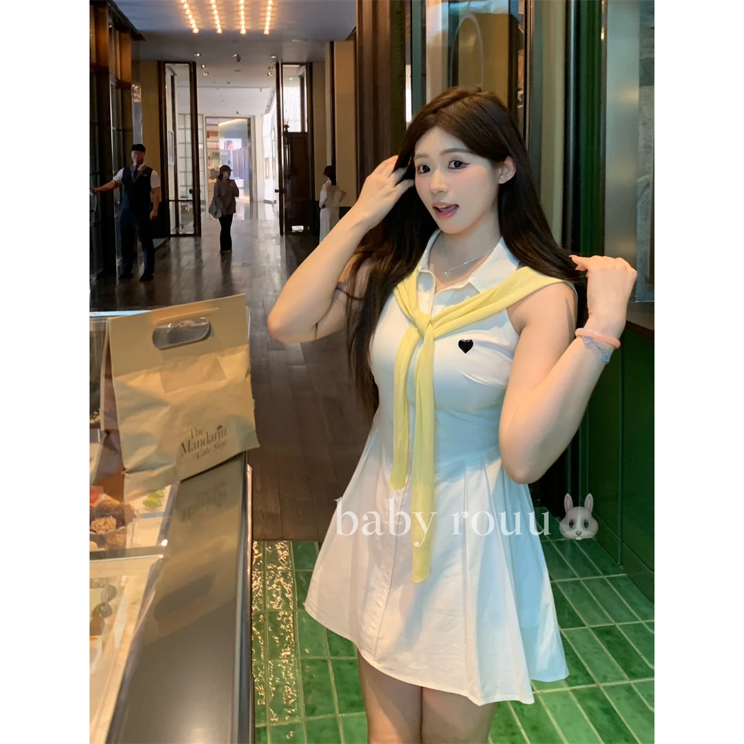 baby rouuXD麦990311/XD麦990311-1【初恋小白裙】纯欲显瘦连衣裙