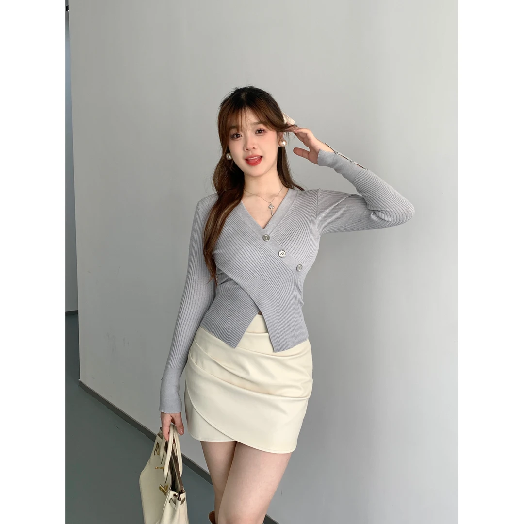 【现货】baby rouu【韩系欧尼】气质百搭纯欲裙打底套装 外套不参与！