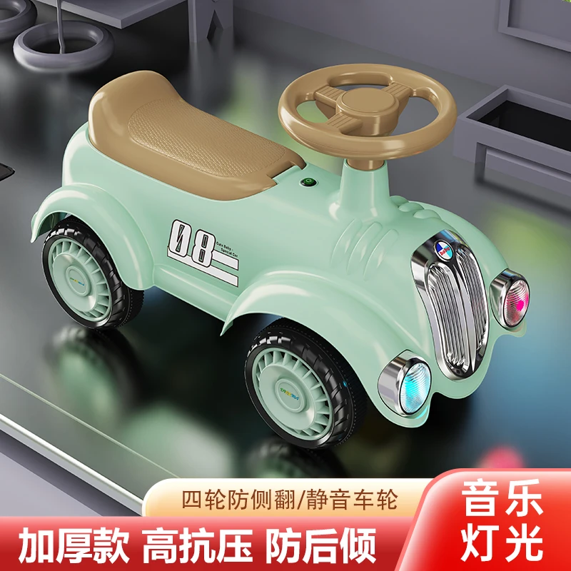 儿童平衡车1-3复古老爷车儿童滑行车溜溜车助步车大号1-6岁童车