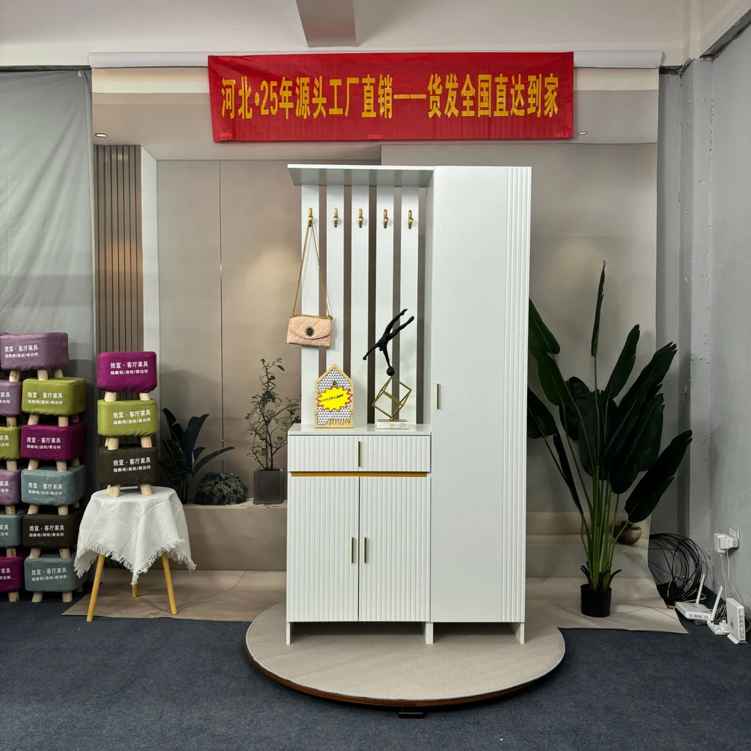 现代简约烤漆进门玄关柜隔断柜一体客厅屏风柜