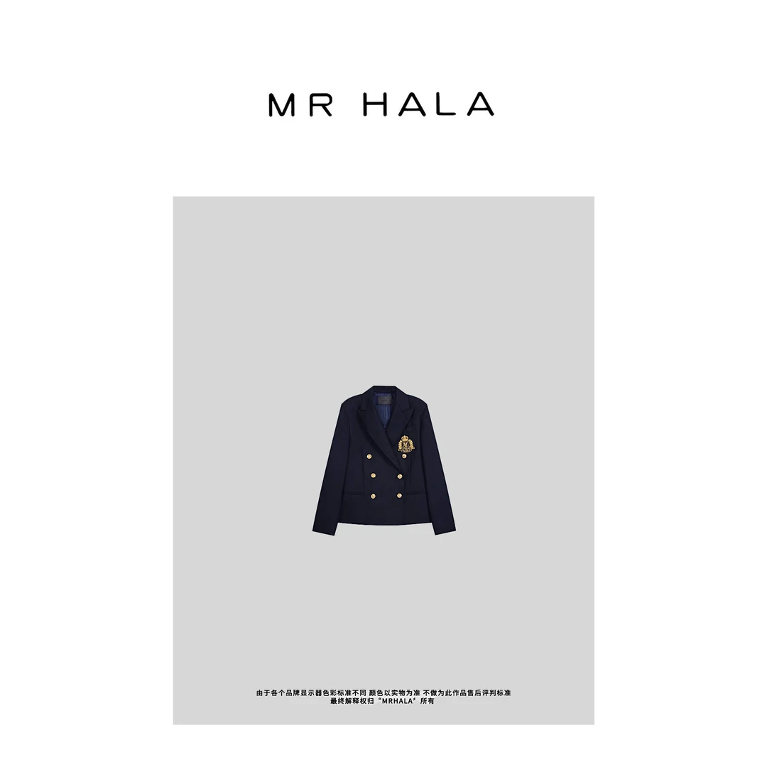 MRHALA 者菱羊毛印度铜管绣西装外套女 LW40145