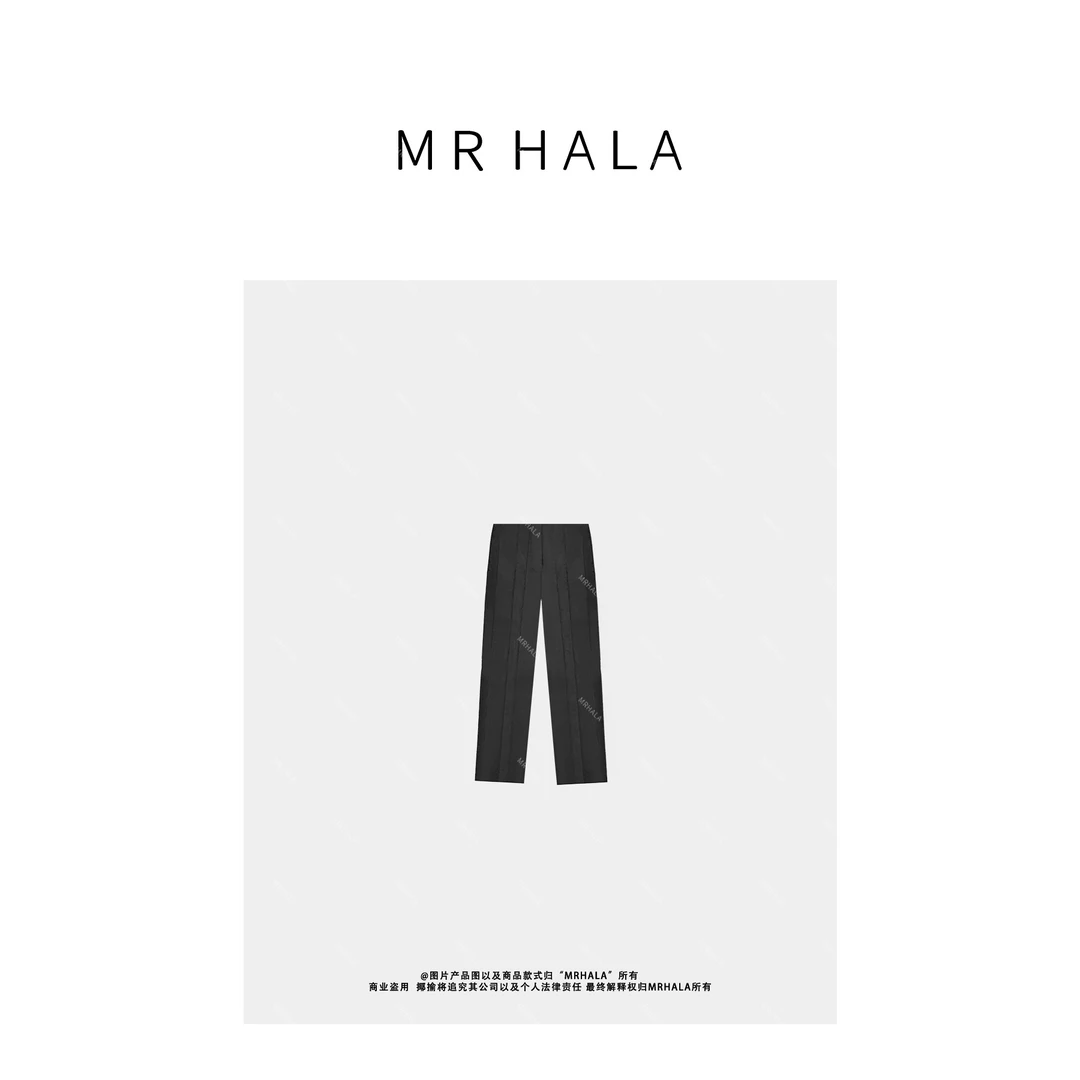 MRHALA 福昭缎感蚕丝棉交织长裤女 LK40311