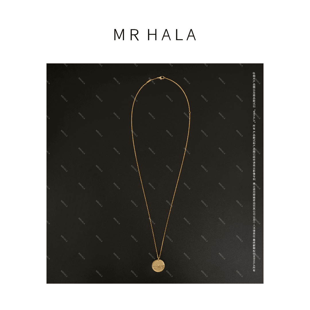 铜合金项链 处女座 紫微十二星座精匠捶刻项链 YZ4407