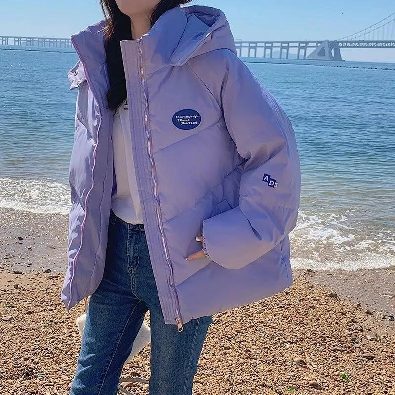 女装外套冬季衣女冬季新款棉服短款韩版宽松加厚棉袄连帽面包服女