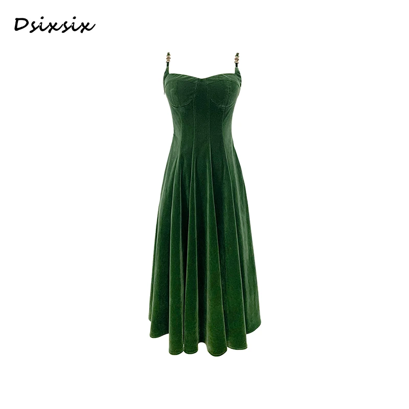 Meika-【风华绝代】新款原创新款收腰显瘦连衣裙-30607Q