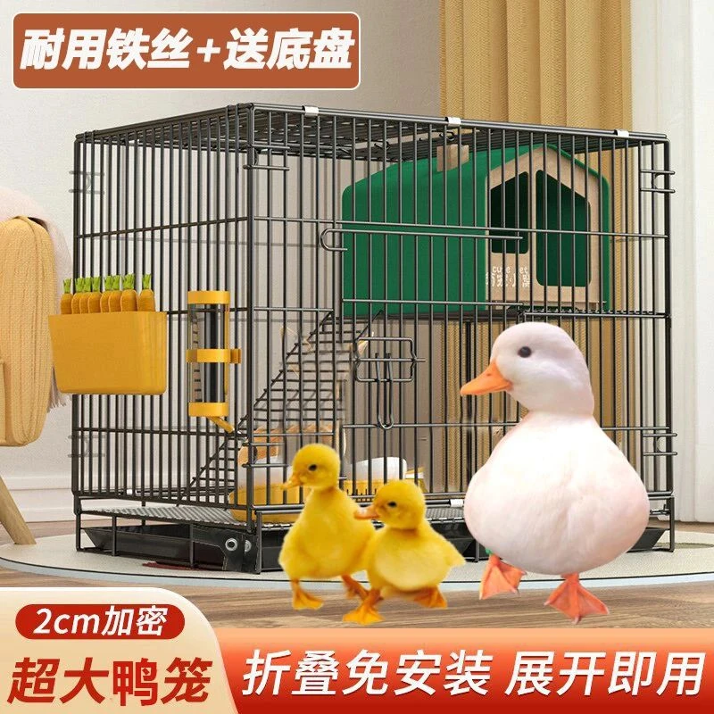 柯尔鸭专用笼子大号加粗加密养小鸭子小鸡的别墅笼装芦丁鸡房子窝