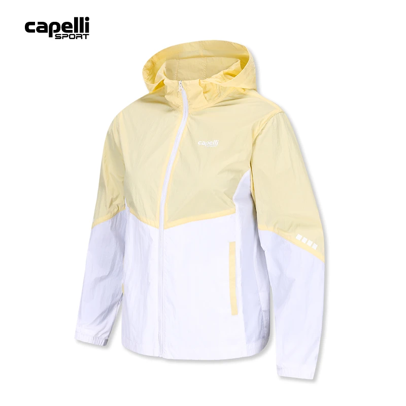 Capelli SportUPF50+防晒户外多穿拼色女款防晒衣梭织宽松