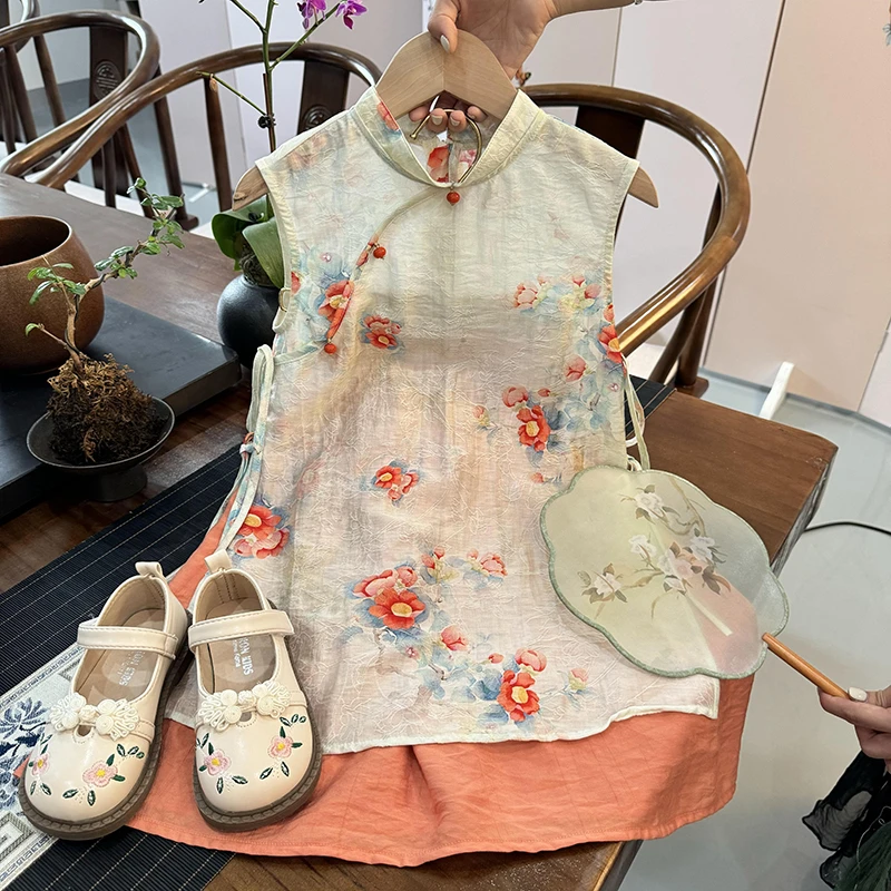 292中国风童装女童唐装夏装