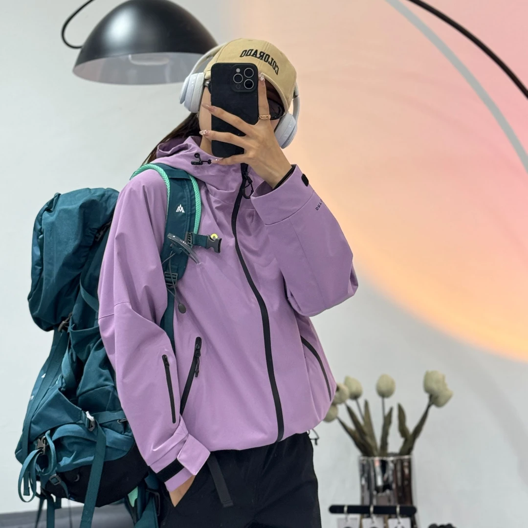 多巴胺配色高街经典改良宽松廓形男女情侣三防户外机能外套夹克