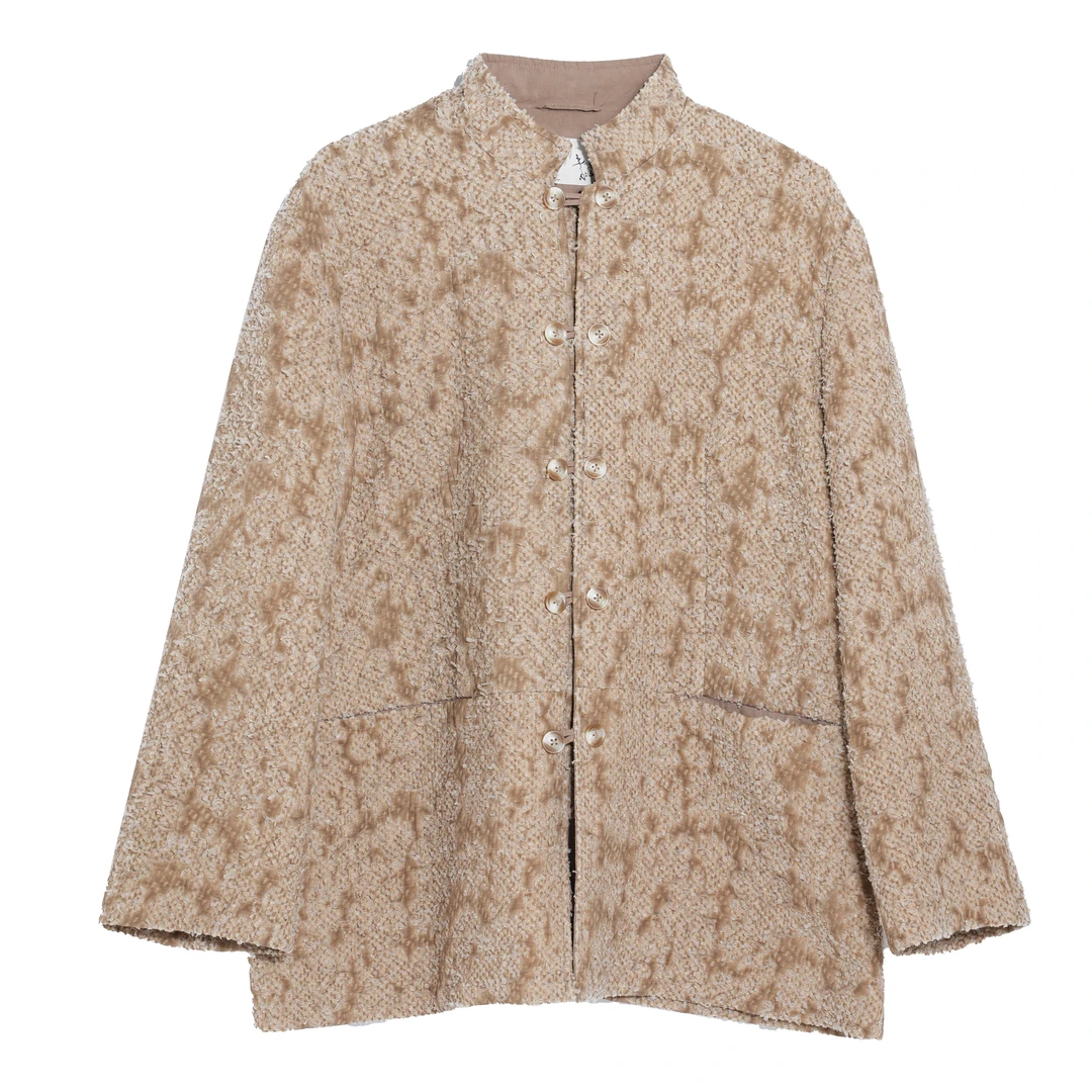 SB3230691312素白马乖休闲外套提花气质宽松时尚复古国风提花提花