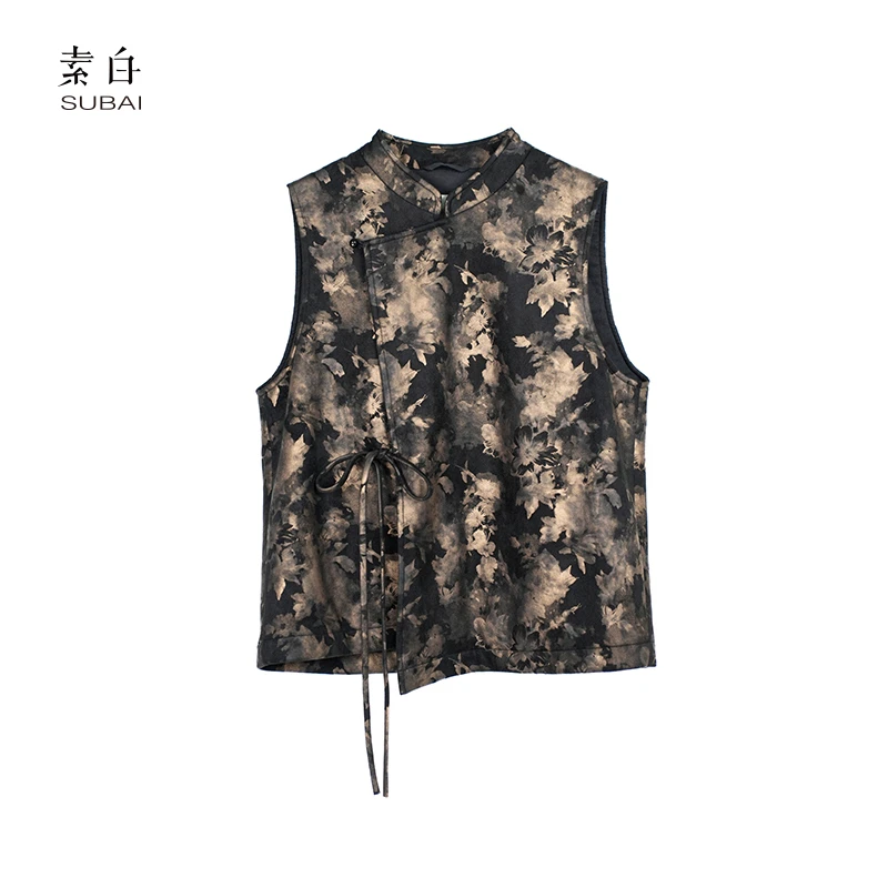 素白【光影】印花马夹SB2410MJ00565