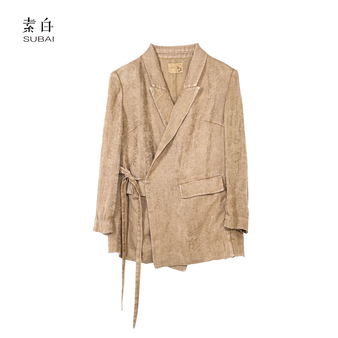 SB3240492992【素白】马乖提花西装