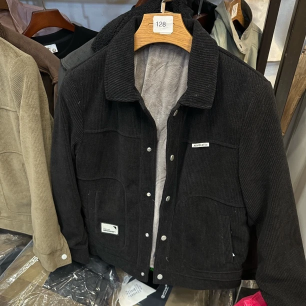 冬季夹克短款加绒休闲棉衣男装时尚加厚8811