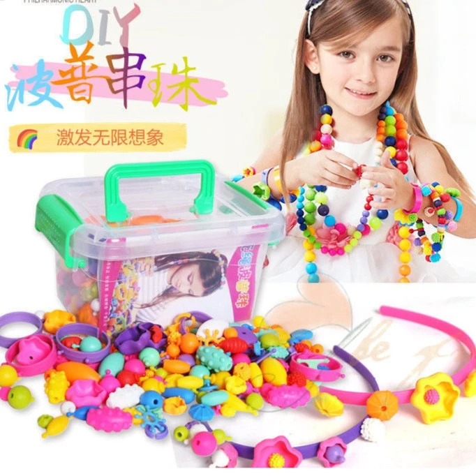 【2023益智玩具】儿童串珠波普珠百变无绳科学实验穿珠益智diy绕珠