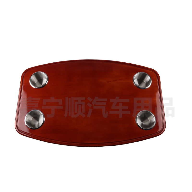 房车商务车改装加装桌板 红橡木桌板带杯架和不带杯架两款