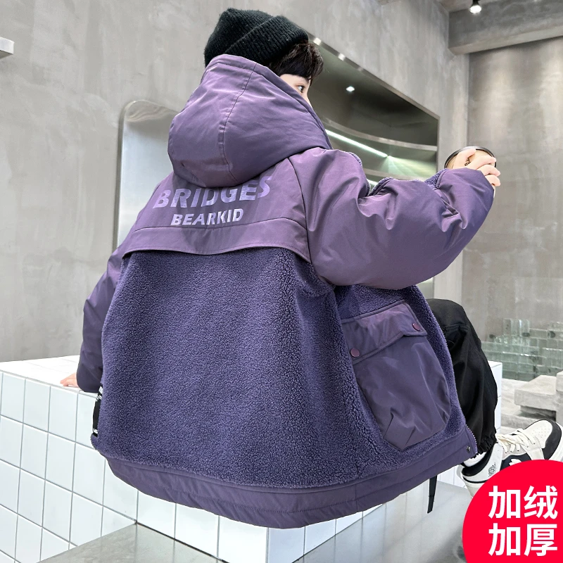男童深秋外套2024新款加绒加厚中大儿童网红外套 CF160