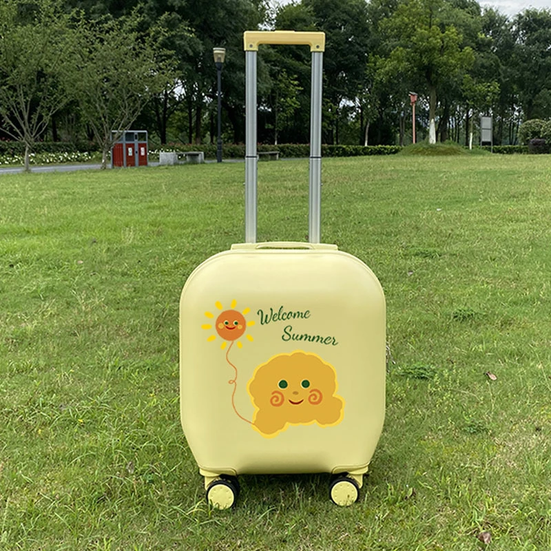 网红卡通行李箱女孩拉杆箱万向轮小型儿童旅行箱18寸登机密码箱子