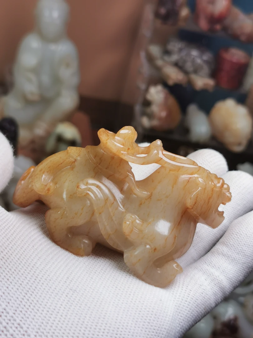 新疆和田白玉摆件把件