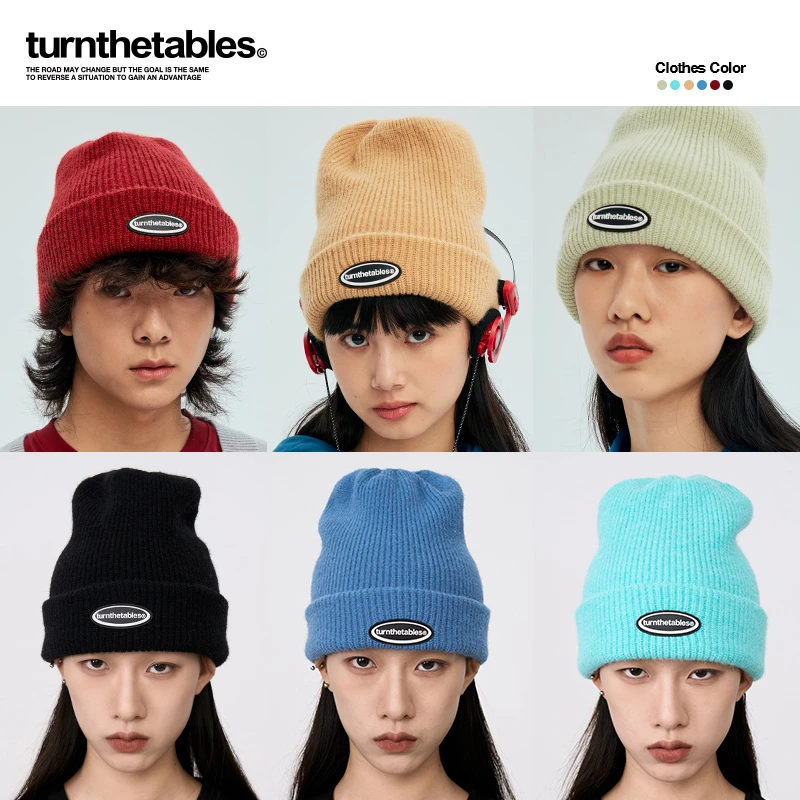 【TTT】Turnthetables秋冬基础纯色男女同款百搭复古毛线针织时尚ol