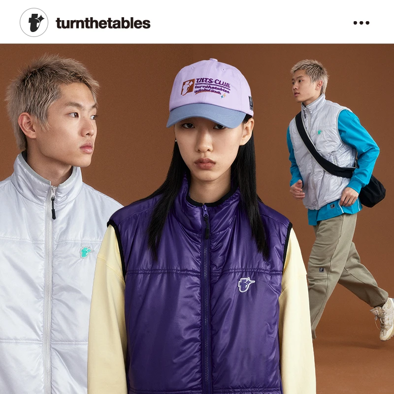 turnthetables四芒星刺绣章夹马甲男女秋冬潮无袖背心