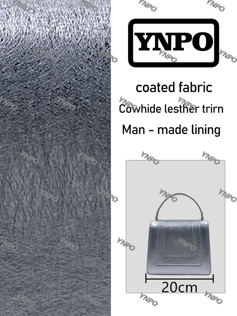 YNPO手工打造真皮女士包时尚新款A10820亮银手提舌
