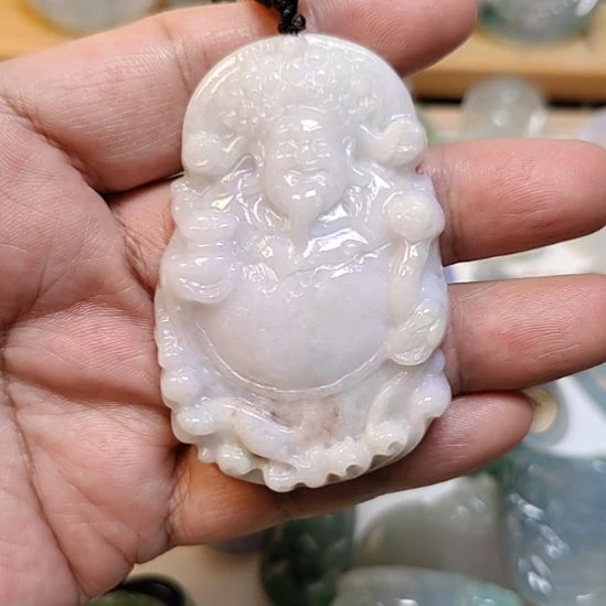 翡翠吊坠(不含链)未镶嵌喜**橙