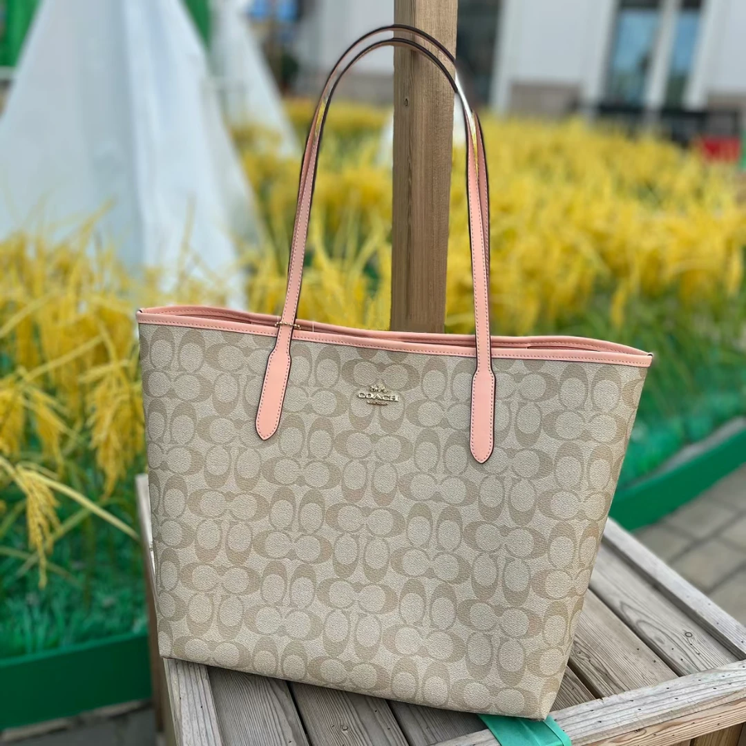 COACH/蔻驰-----City 33 经典老花大号托特包单肩包手提包大容量