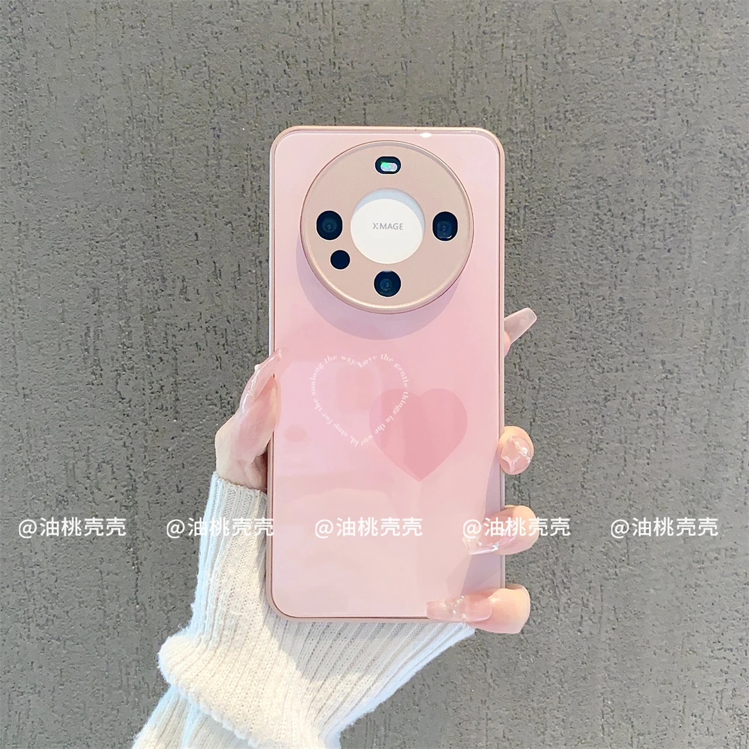 （华为Mate60系列）金属玻璃壳适用华为Mate60/华为Mate60Pro手机壳