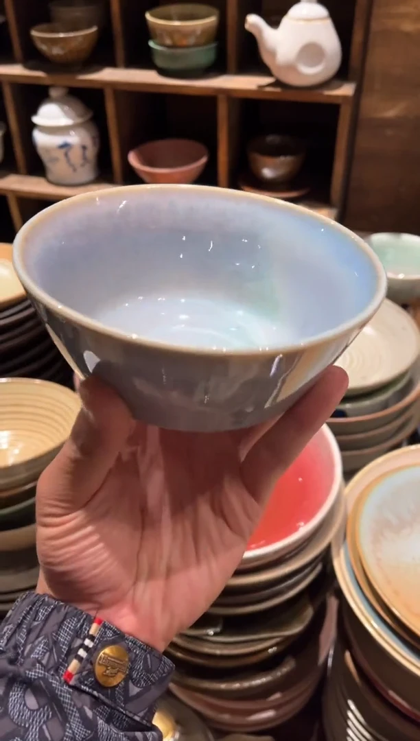 【闪购商品】瓷片全量  5.5寸粉黛马蹄碗