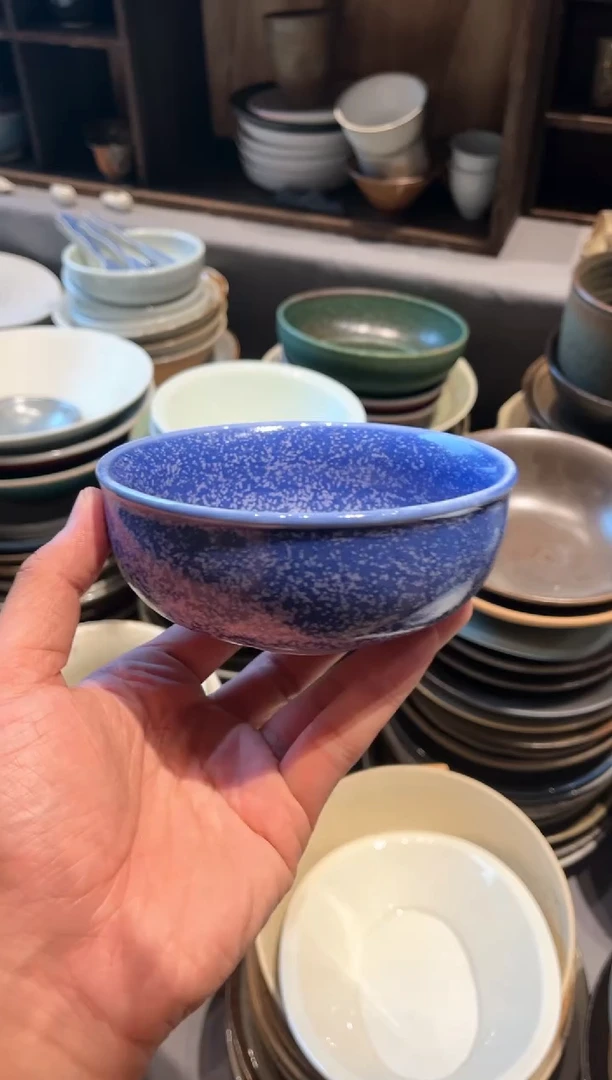 【闪购商品】瓷片5寸   蓝紫小米饭福利款