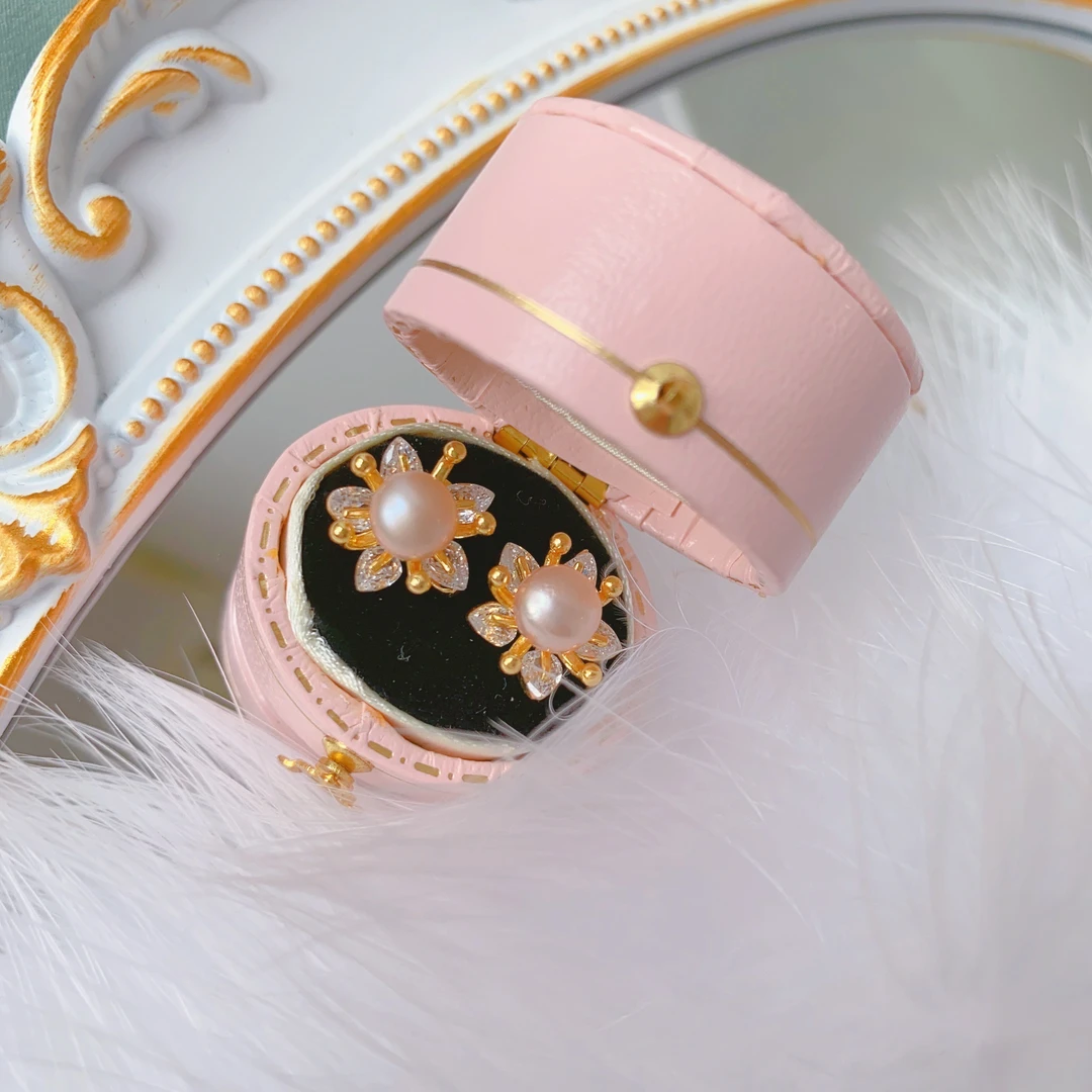 珍珠【Z2】淡水珍珠鲁冰花耳钉气质百搭高级感素款