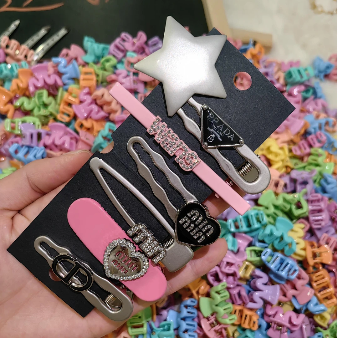 锌合金发饰 酷多巴胺女孩千禧风侧边刘海夹鸭嘴夹头饰发卡