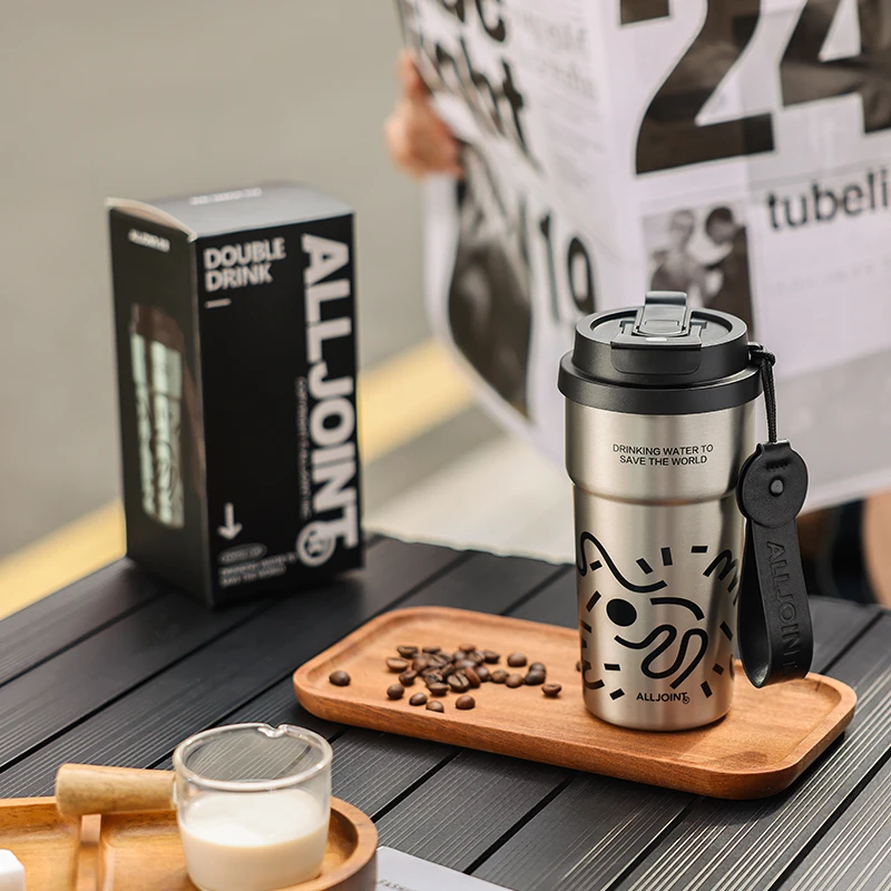 ALL-JOINT/优仅保温杯陶瓷覆层内胆男女高颜值随行车载吸管水杯