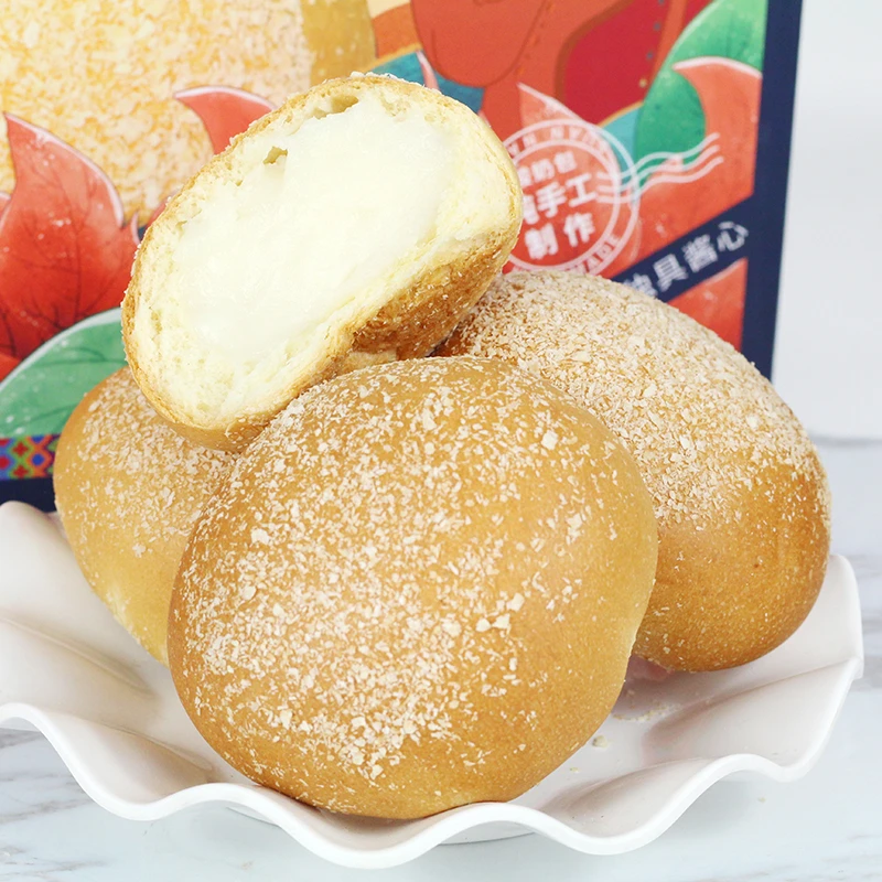 新疆糕点 纯手工制作原味酸奶包早餐夹心面包1000g/箱 新鲜烘焙