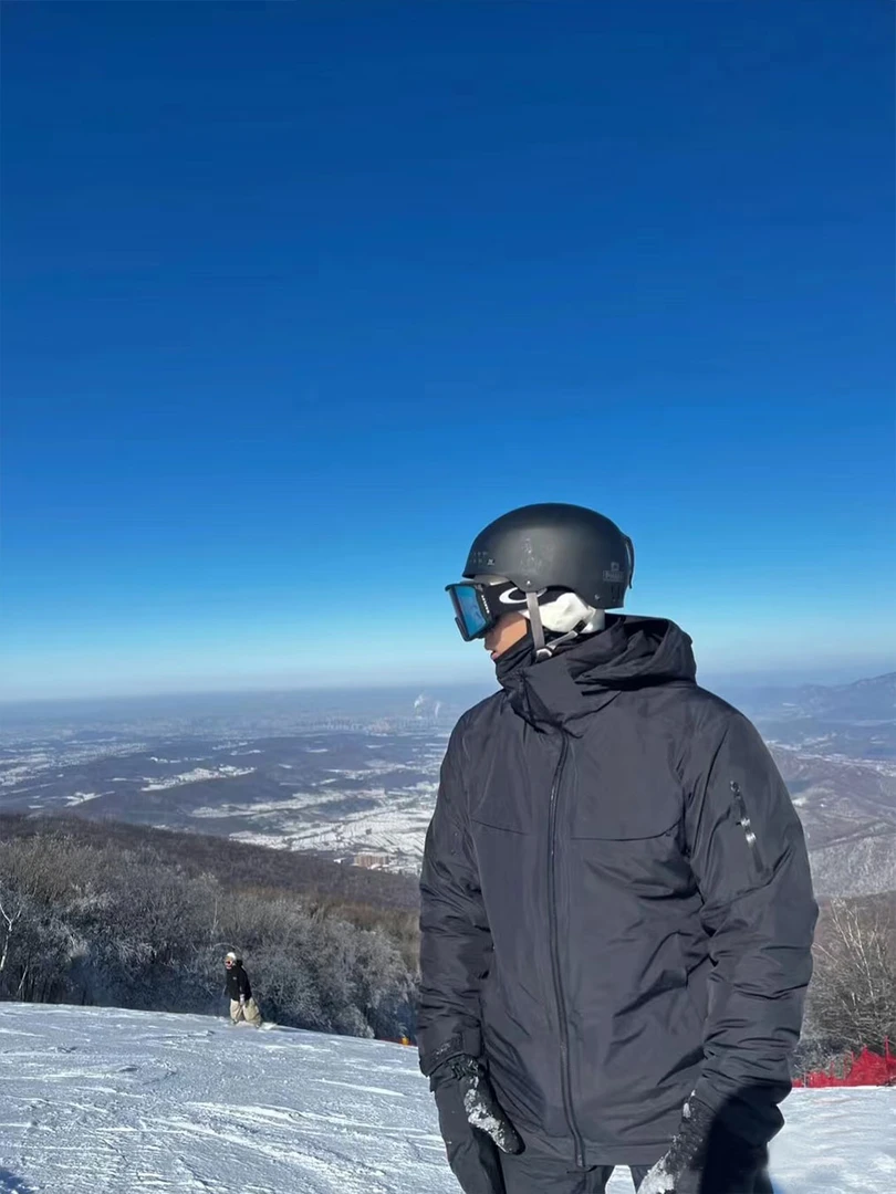 鸟系净版大买菜男士冬季休闲硬壳三防户外滑雪服连帽可拆冲锋90绒