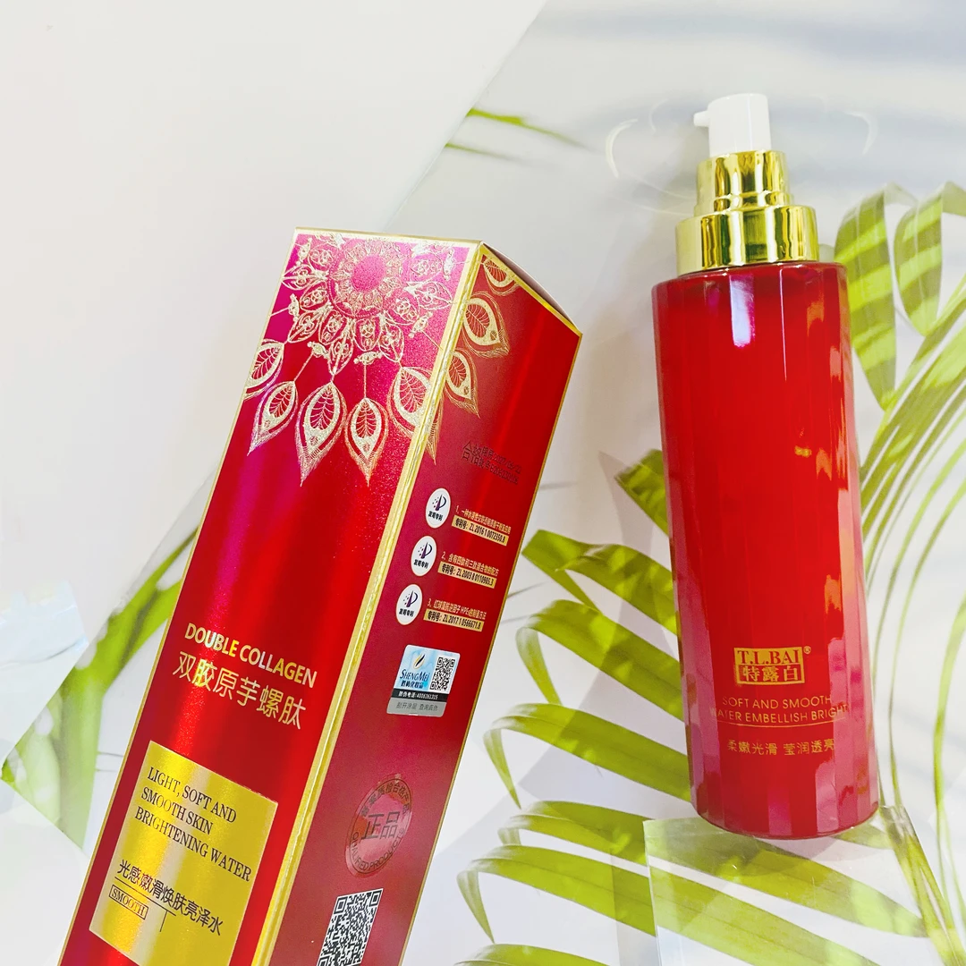 特露白双胶原芋螺肽光感嫩滑焕肤亮泽水400ml拍一发二