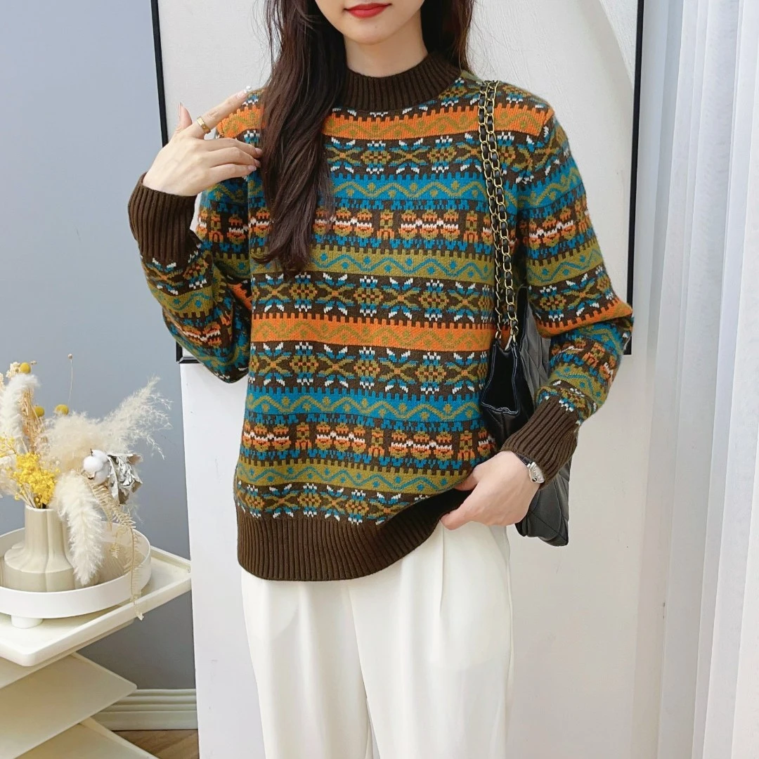 【青枝绿叶】女士新款针织上衣洋气外穿打底衫903