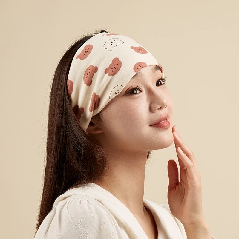月子发带产后春秋棉月子头巾春夏月子帽透气吸汗产后护额头百搭