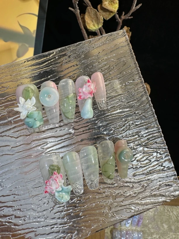 [备注美甲 对应编号]手工穿戴甲 默认微瑕 二单包邮