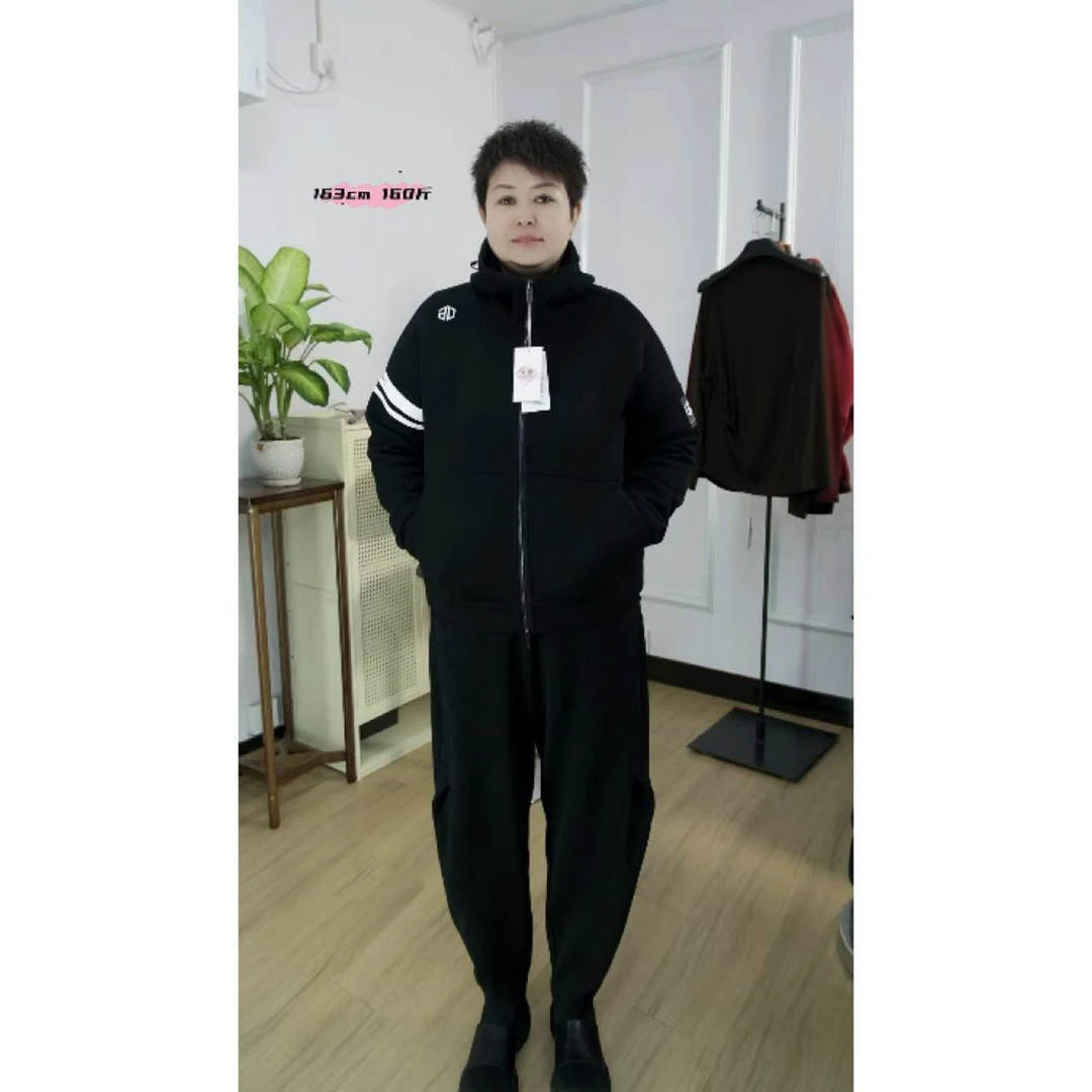 24055#【微瑕福利】珠地棉卫衣外套小众休闲衣服