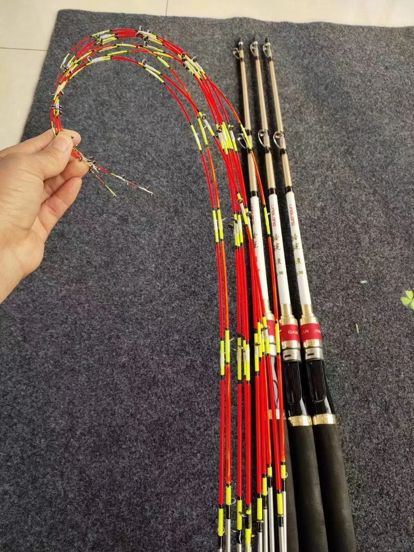 钛合金稍头岸拋筏杆，竿稍更软更灵敏