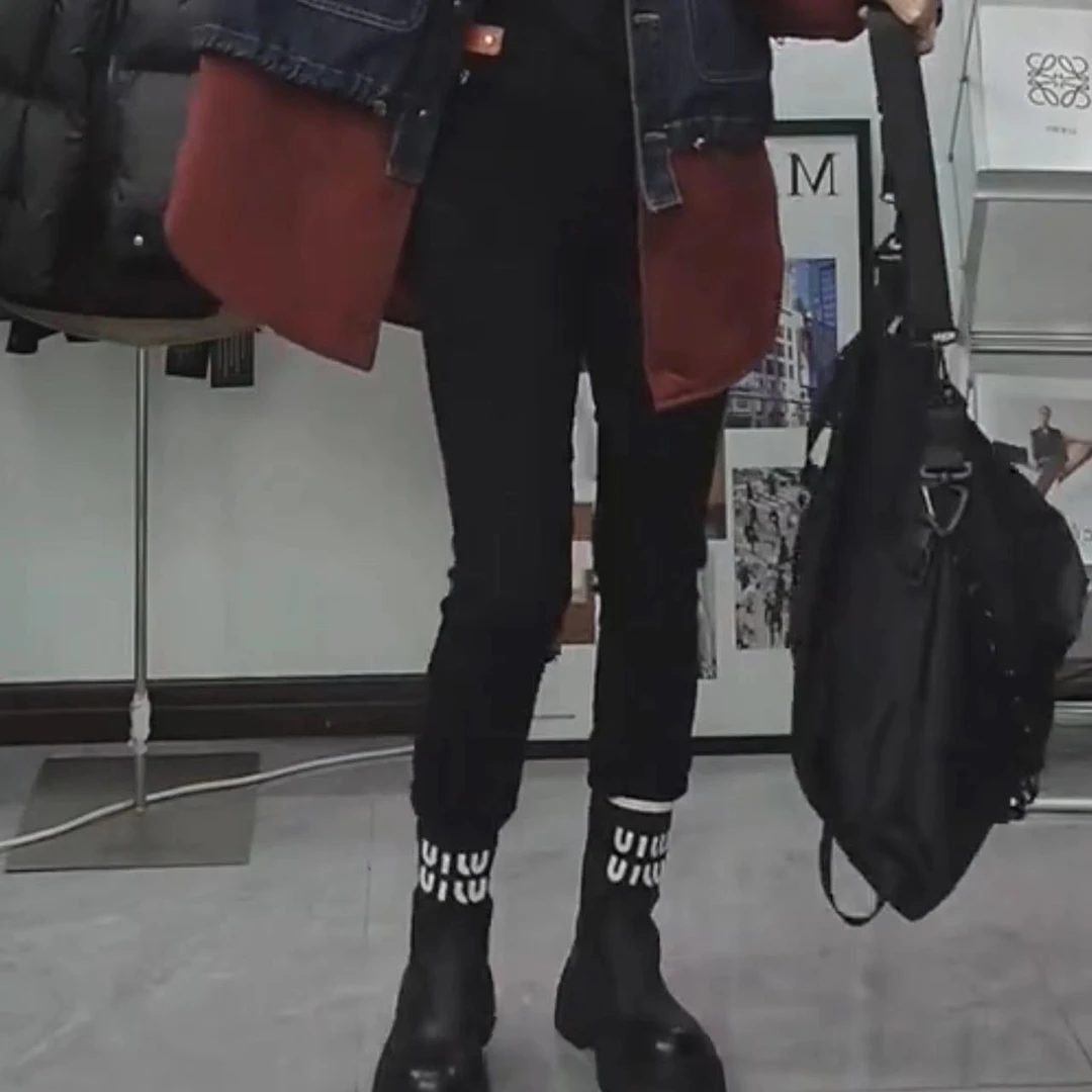 【雪儿推荐】6902潮牌设计师秋冬上新韩系加厚棉纯色休闲裤