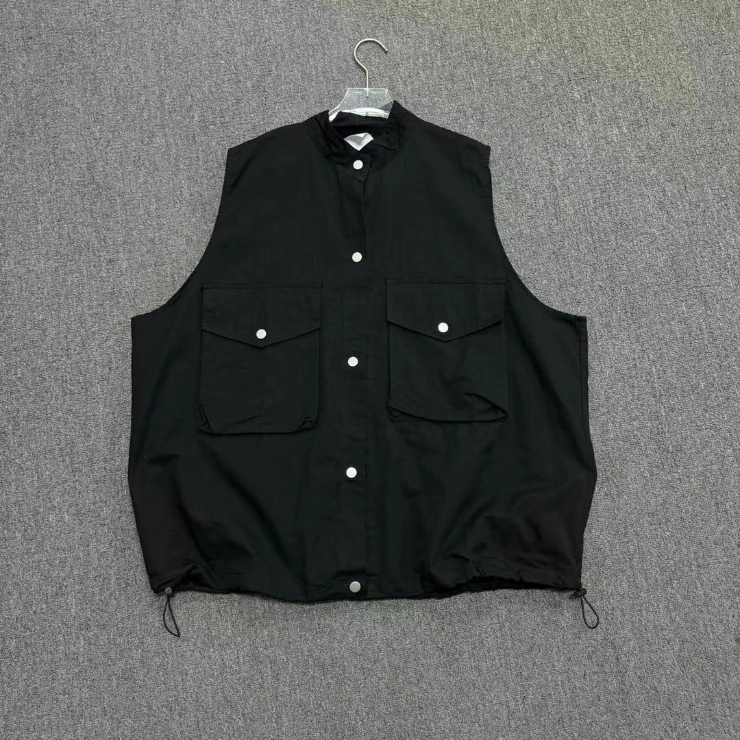 〖雪儿推荐〗603-1潮牌设计师简约夏季多功能工装纯色马甲