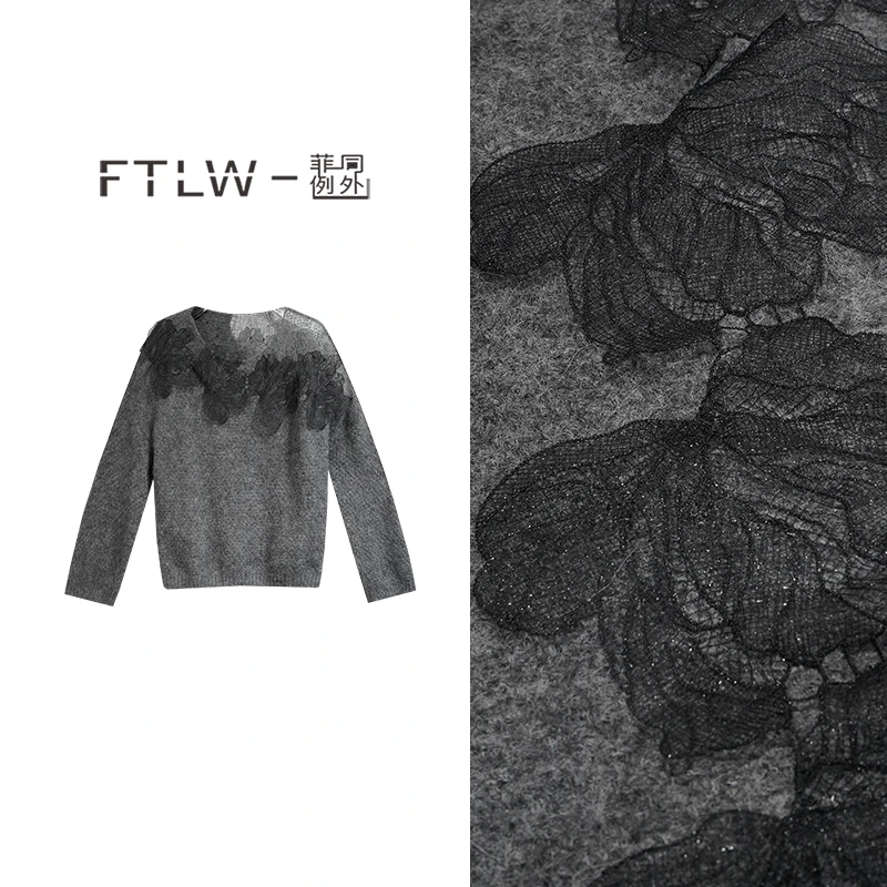 板熙FTLW-【墨本记忆】百搭气质显瘦轻奢时尚女装上衣-3057